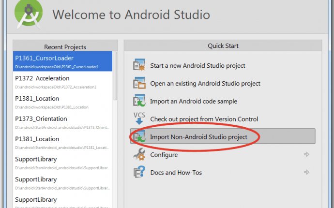 Как перенести проект Eclipse на Android Studio? Миграция android